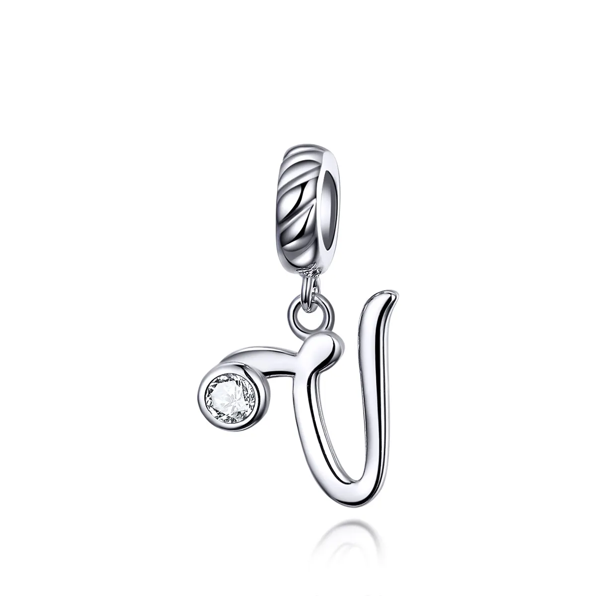 Pandora Style Silver Letter V Dangle - SCC1183-V