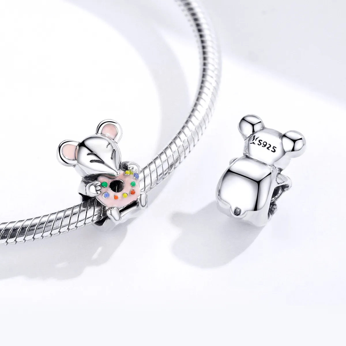 Pandora Style Silver Little Mouse Charm - SCC1318