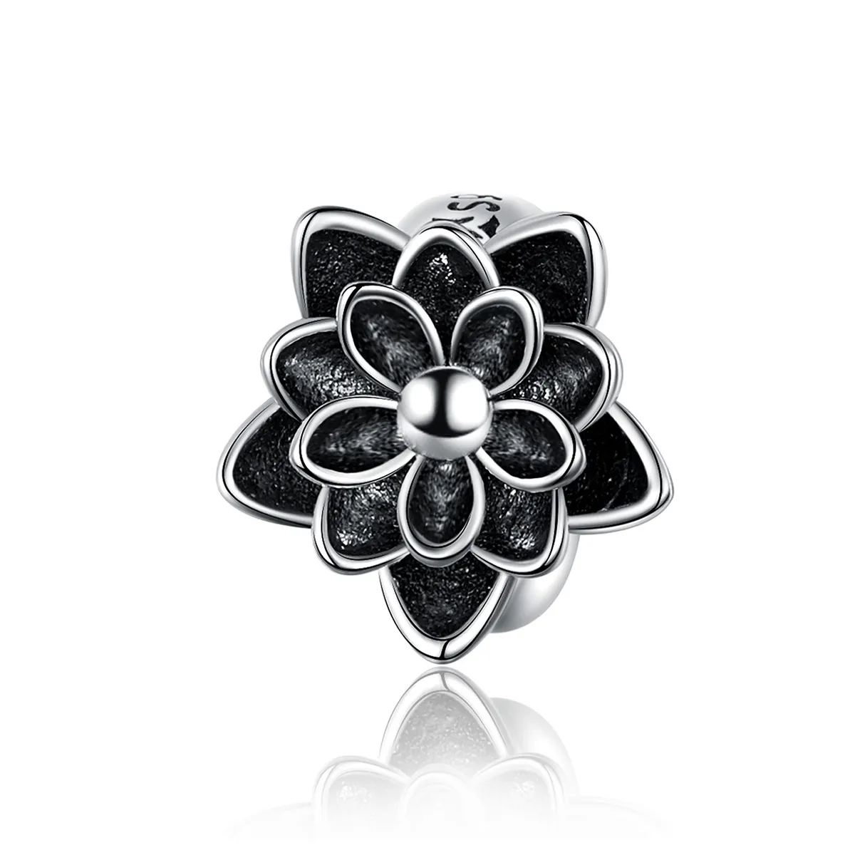 Pandora Style Silver Lotus Charm - SCC1196