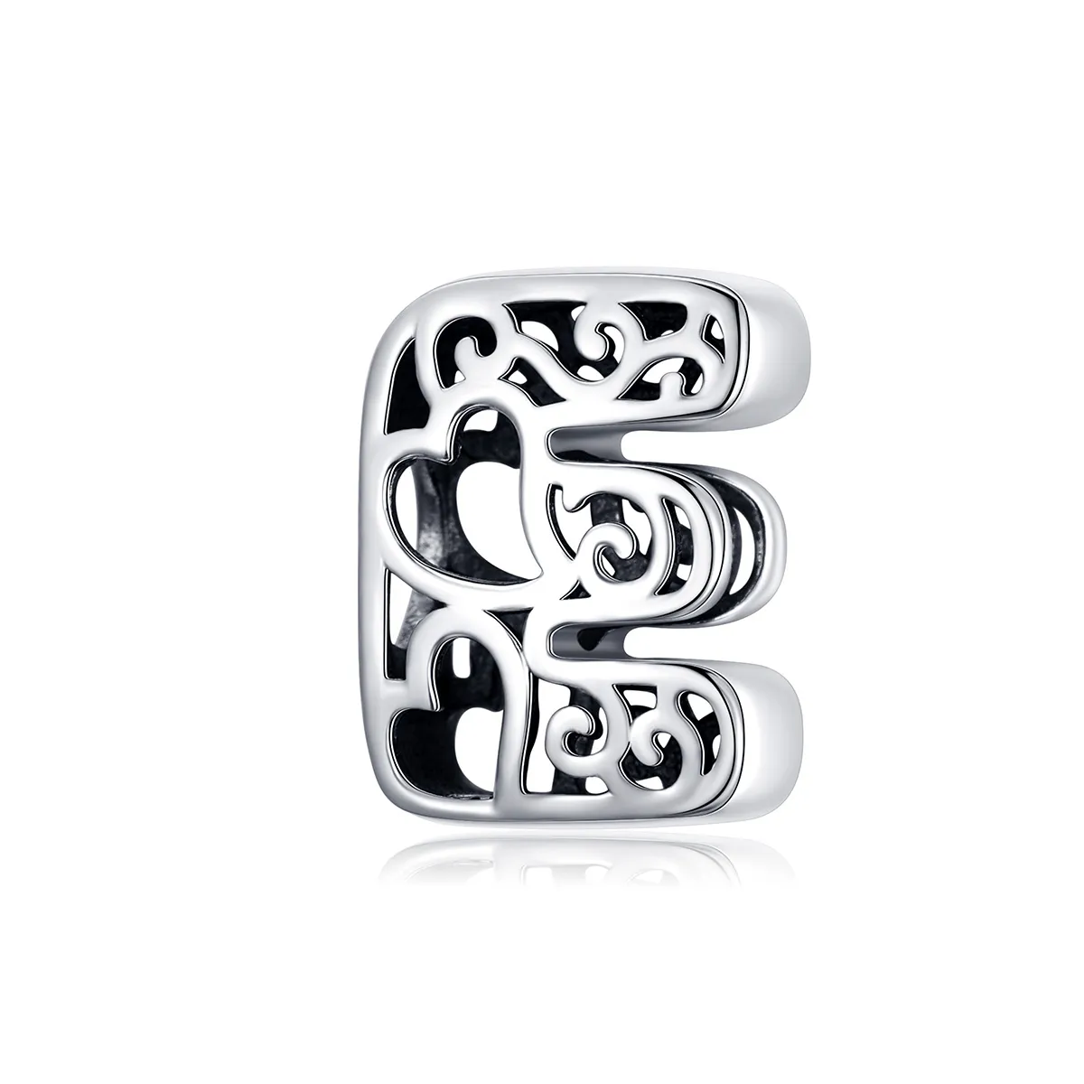 pandora style silver magic letter e charm scc1229 e