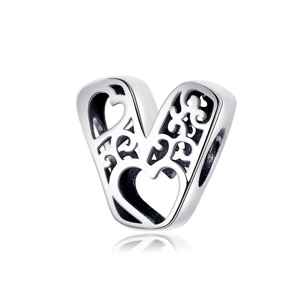 Pandora Style Silver Magic Letter V Charm - SCC1229-V