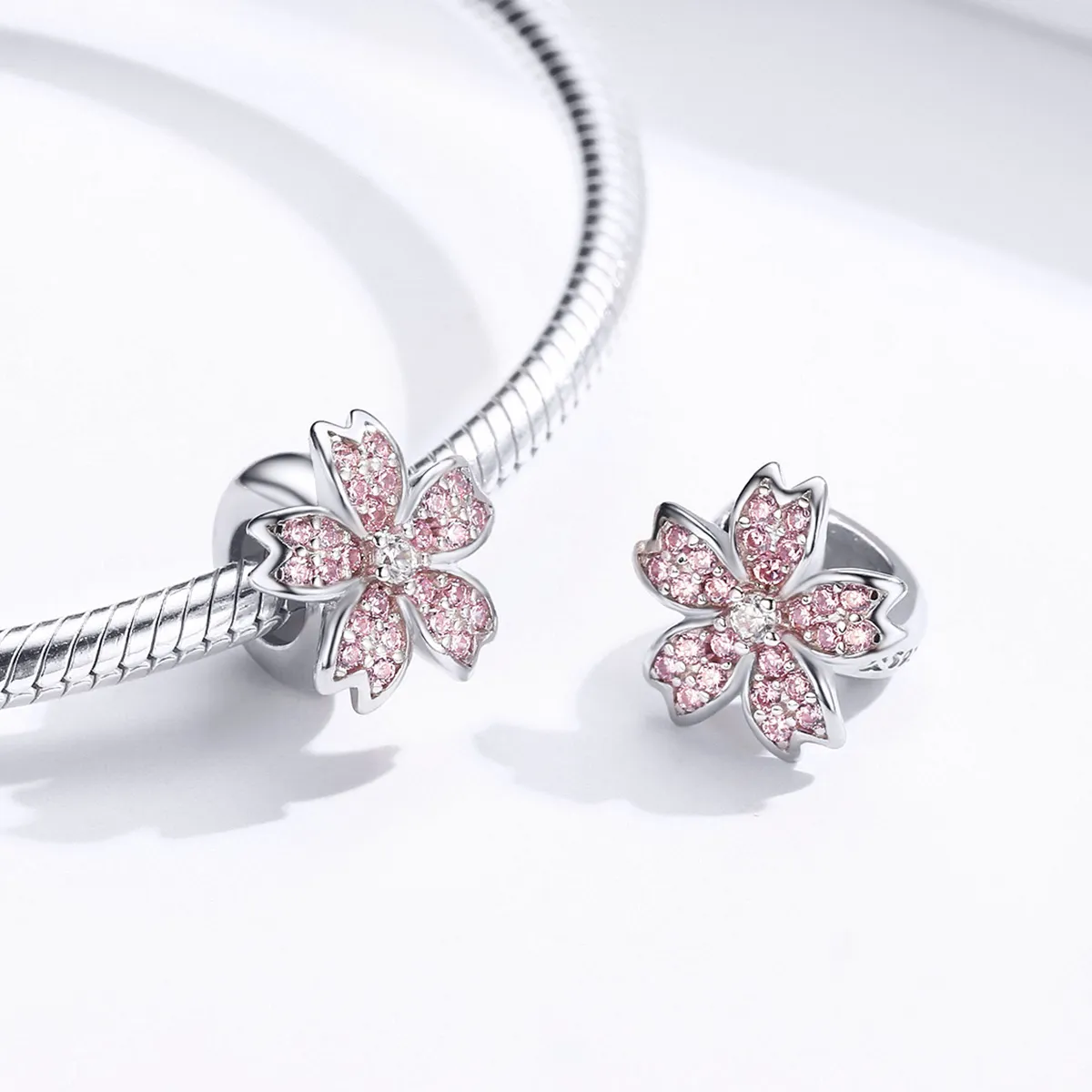 Pandora Style Silver Sakura Charm - SCC1291