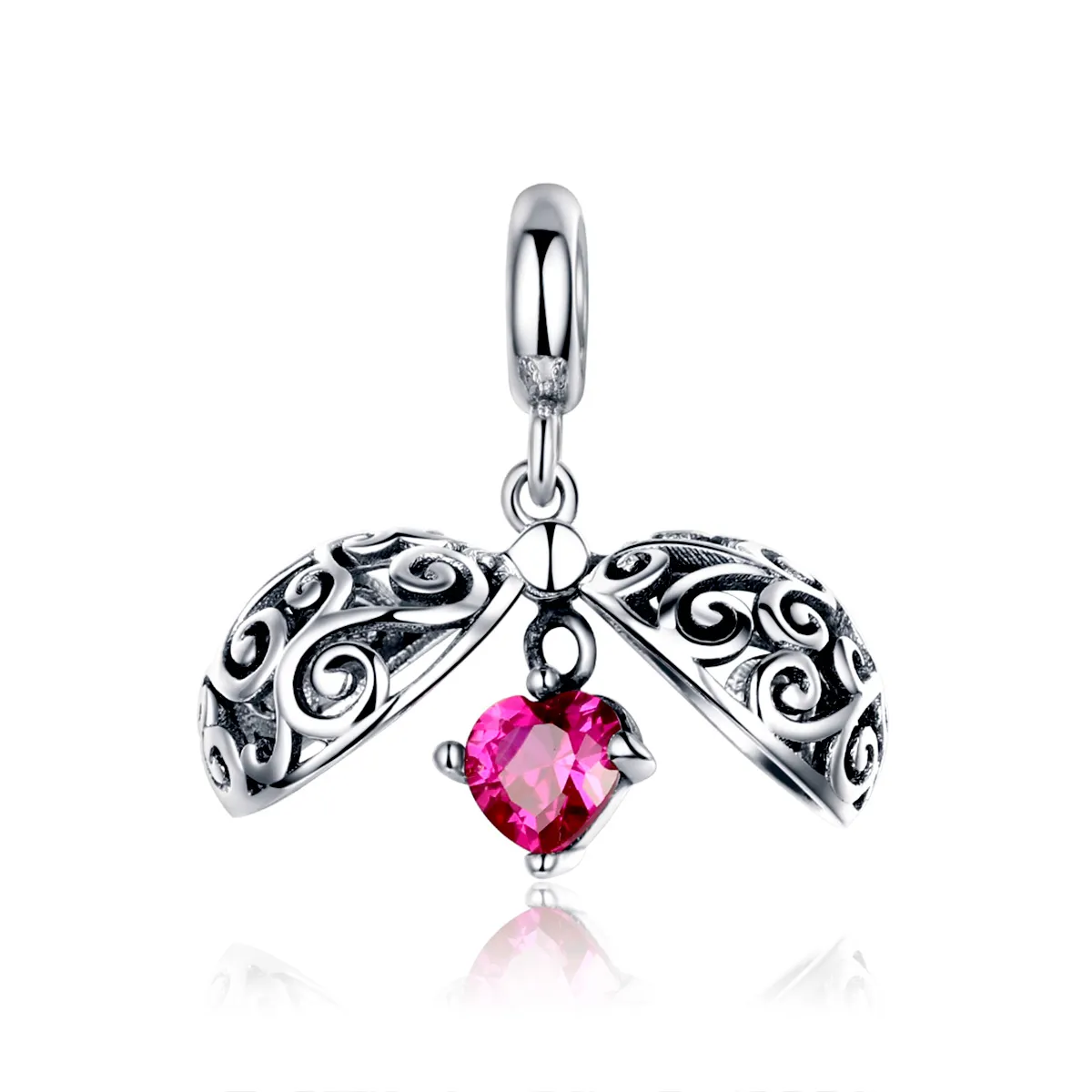 Pandora Style Silver Secret Fruit Dangle - SCC1114