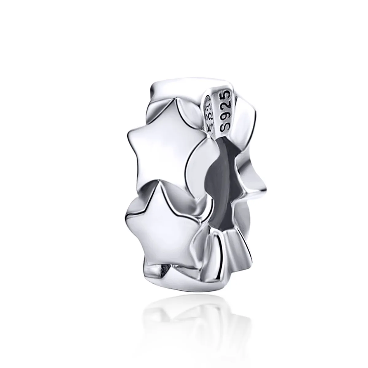 pandora style silver starry sky spacer scc1169