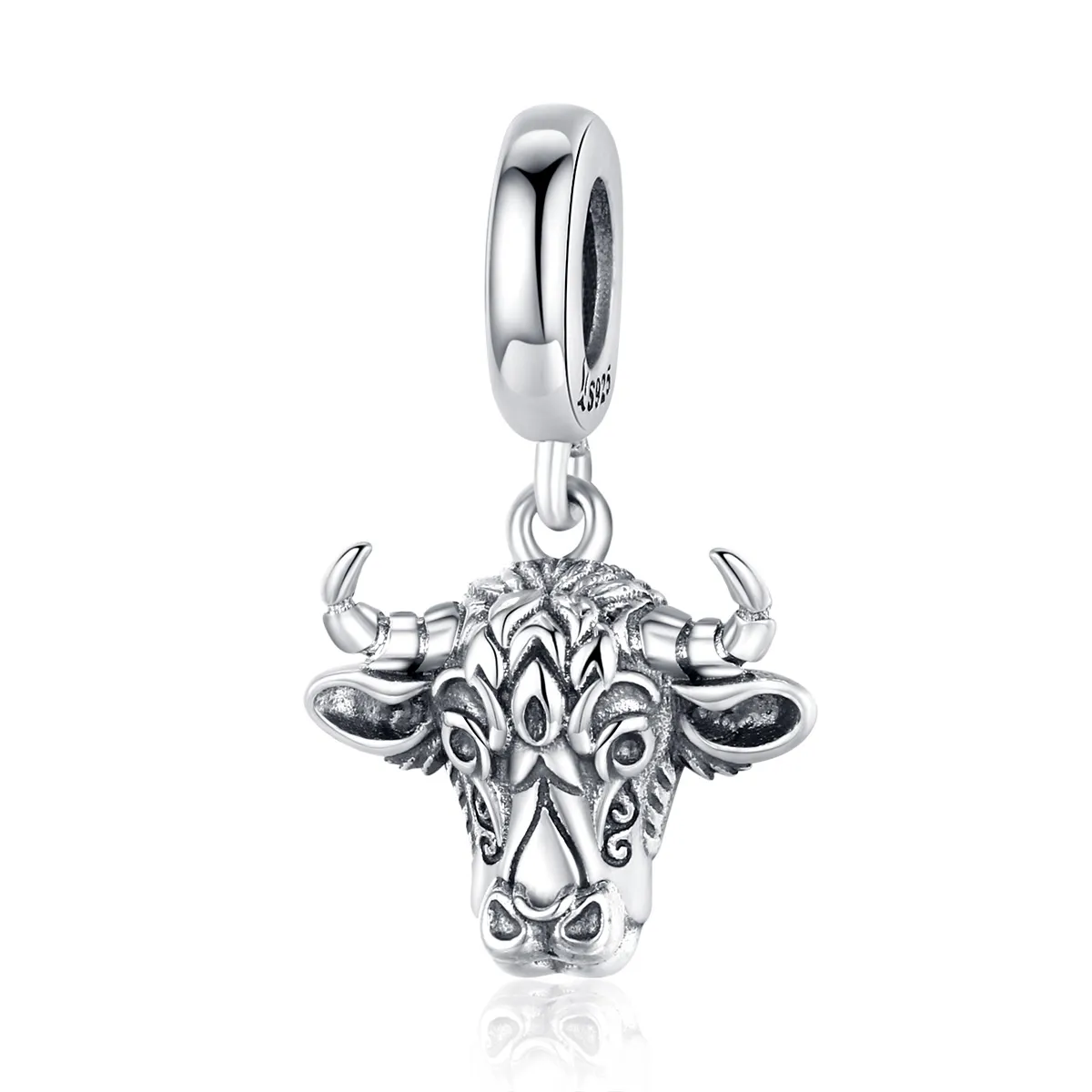 Pandora Style Silver Tauren Dangle Charm - SCC1316