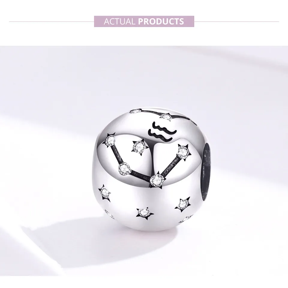 Pandora Style Sølv Aquarius Charm - SCC1218-11