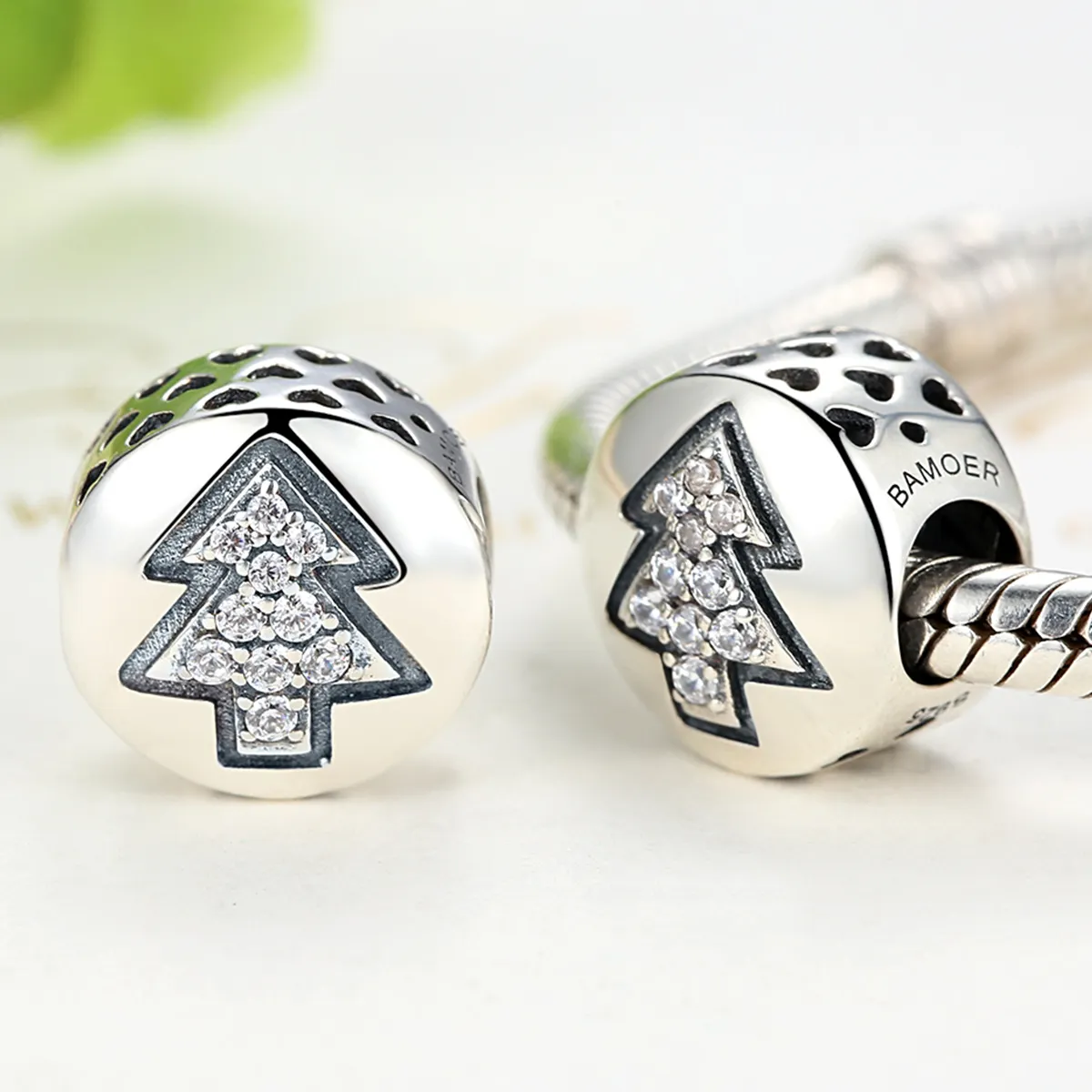 Pandora Style Sølv Juletre Charm - SCC064