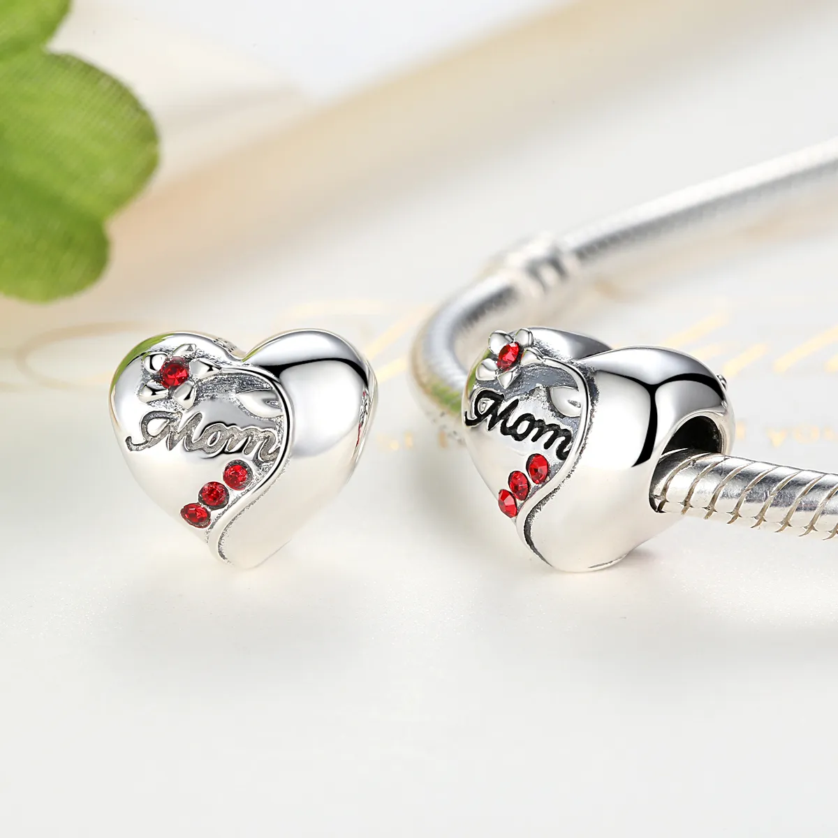 Pandora Style Sølv Mor Hjerte Charm - SCC004