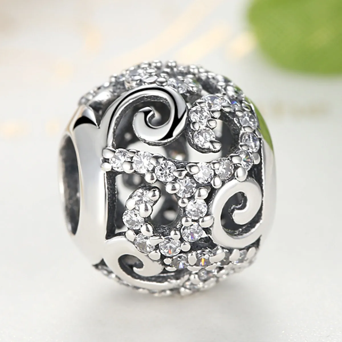 Pandora Style Sølv Pavé Charm - SCC021