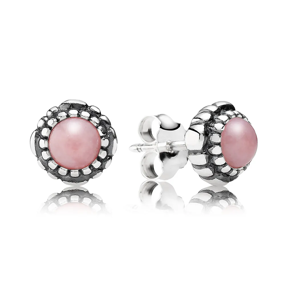 PANDORA October Birthstone Stud Earrings - 290543POP