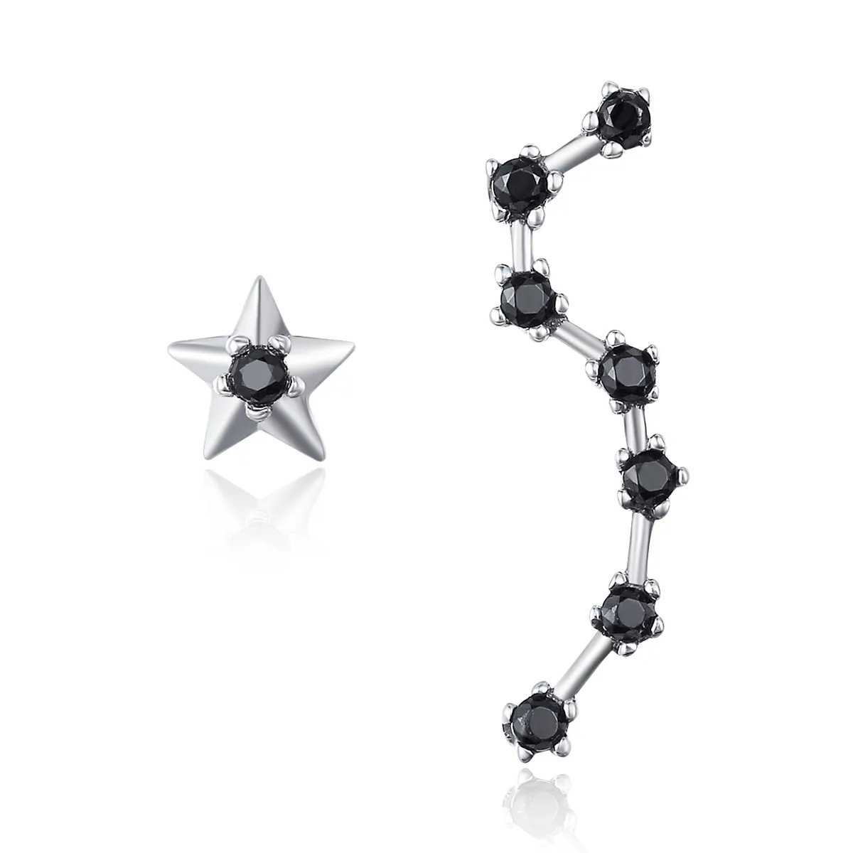 Pandora Style Silver Big Dipper øredobber - SCE166