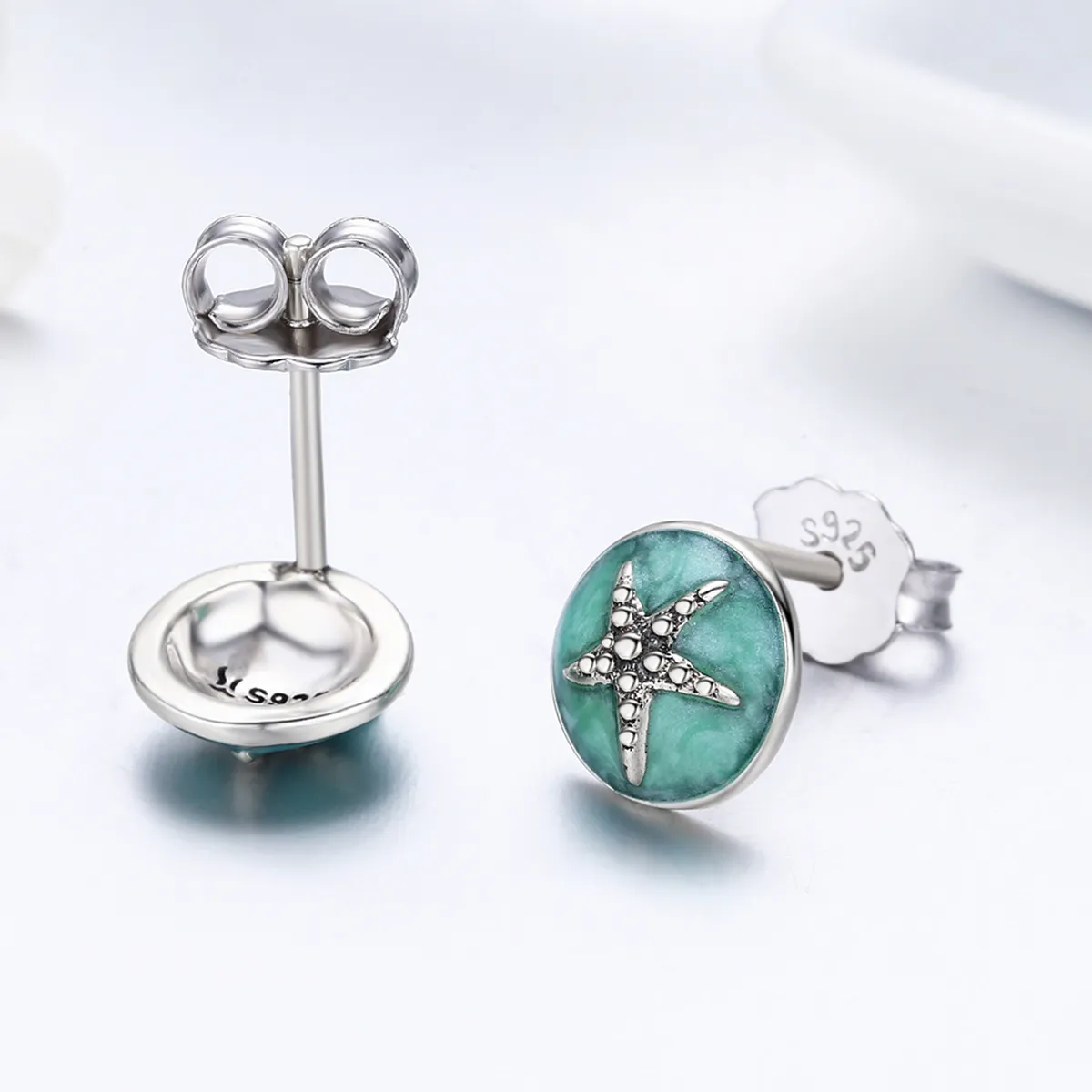 Pandora Style Silver Fantasy Starfish Stud øredobber - SCE205