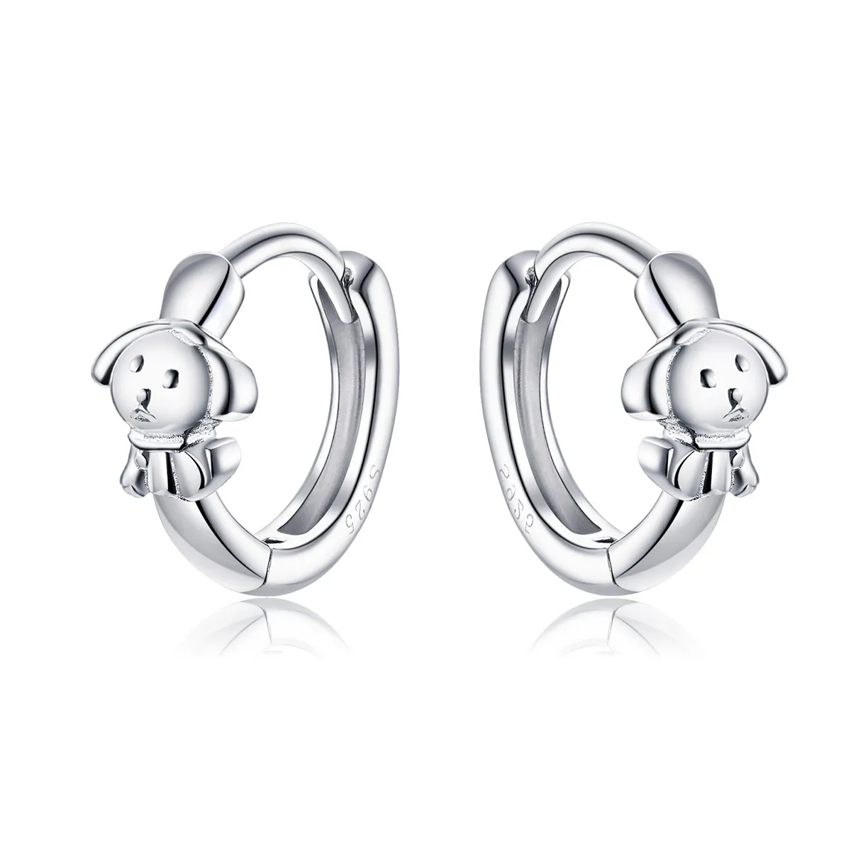 Pandora Style Silver Honest Puppy Hoop øredobber - SCE662