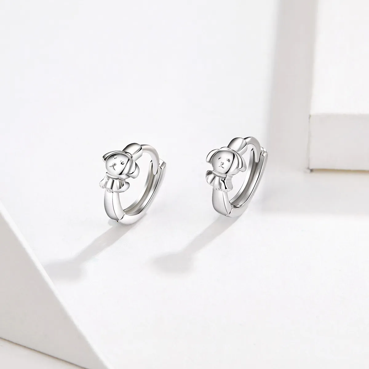 Pandora Style Silver Honest Puppy Hoop øredobber - SCE662