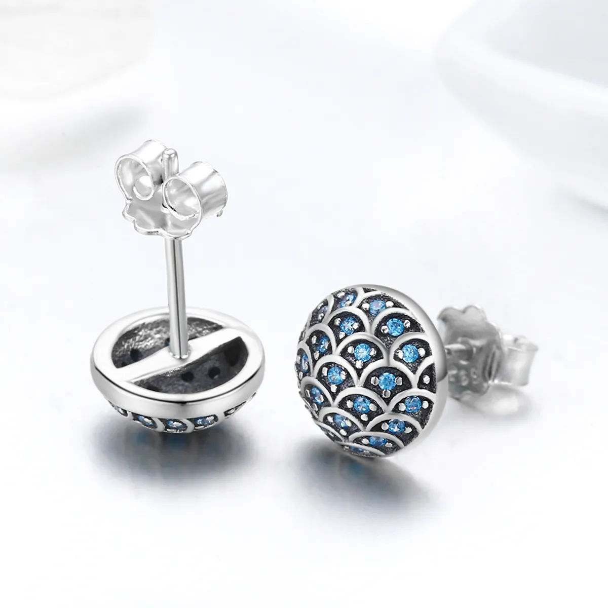 Pandora Style Silver Legend of The Sea ørepynt - SCE239