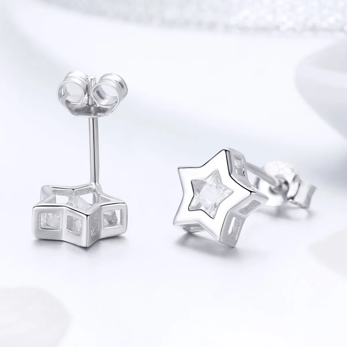 Pandora Style Silver Secret of Stars ørepynt - SCE437