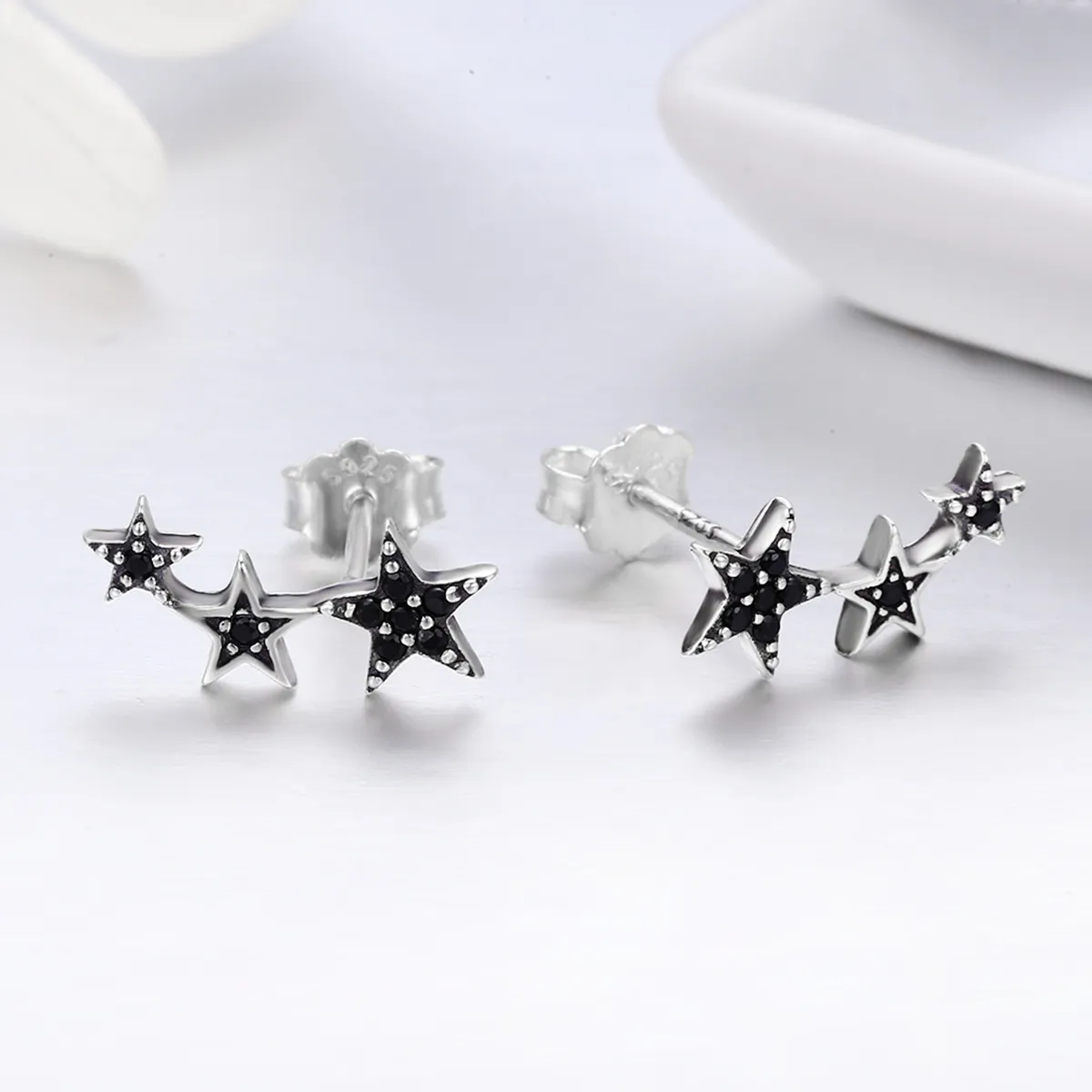 Pandora Style Silver Secrets of Stars ørepynt - SCE292