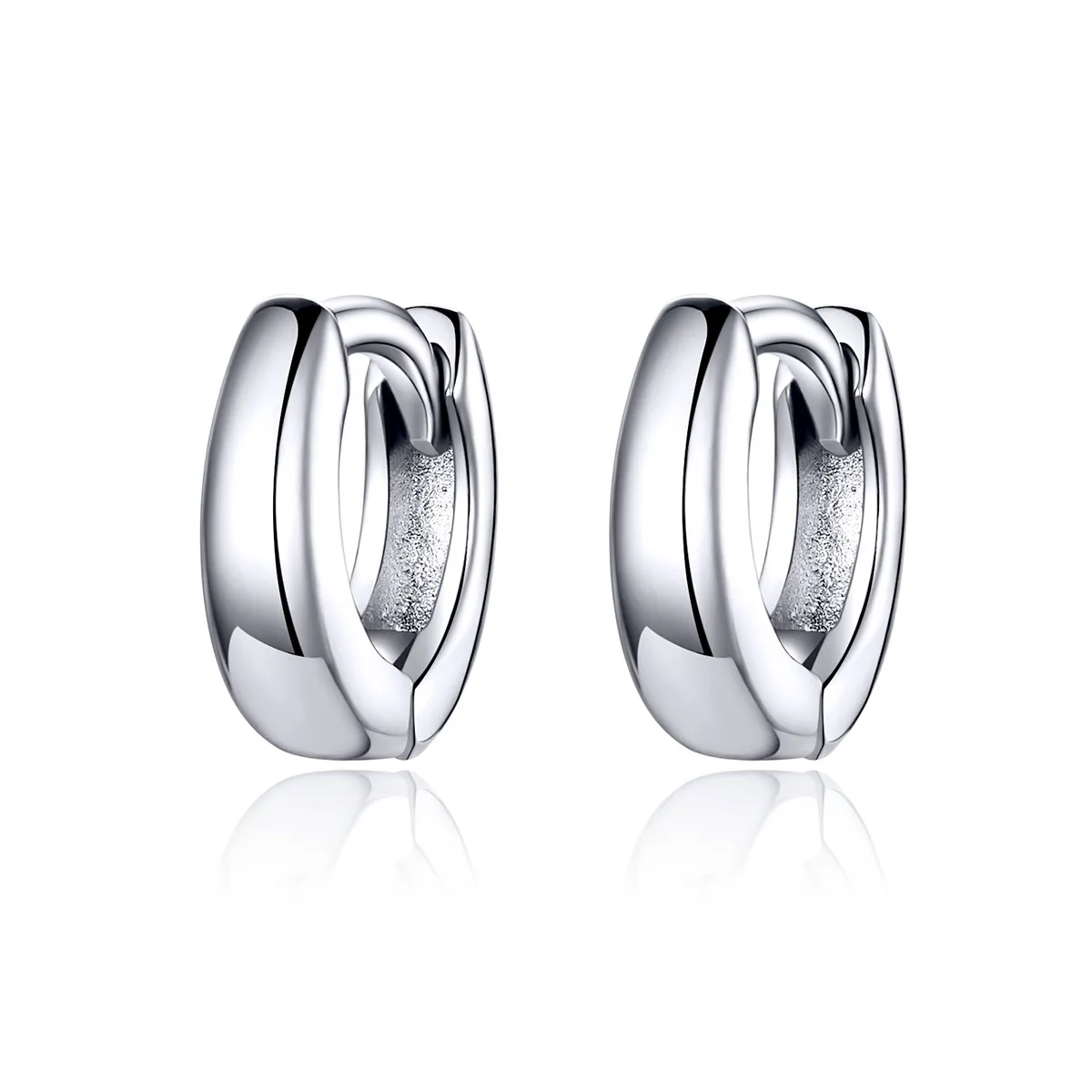 pandora style silver simple dream hoop øredobber sce552