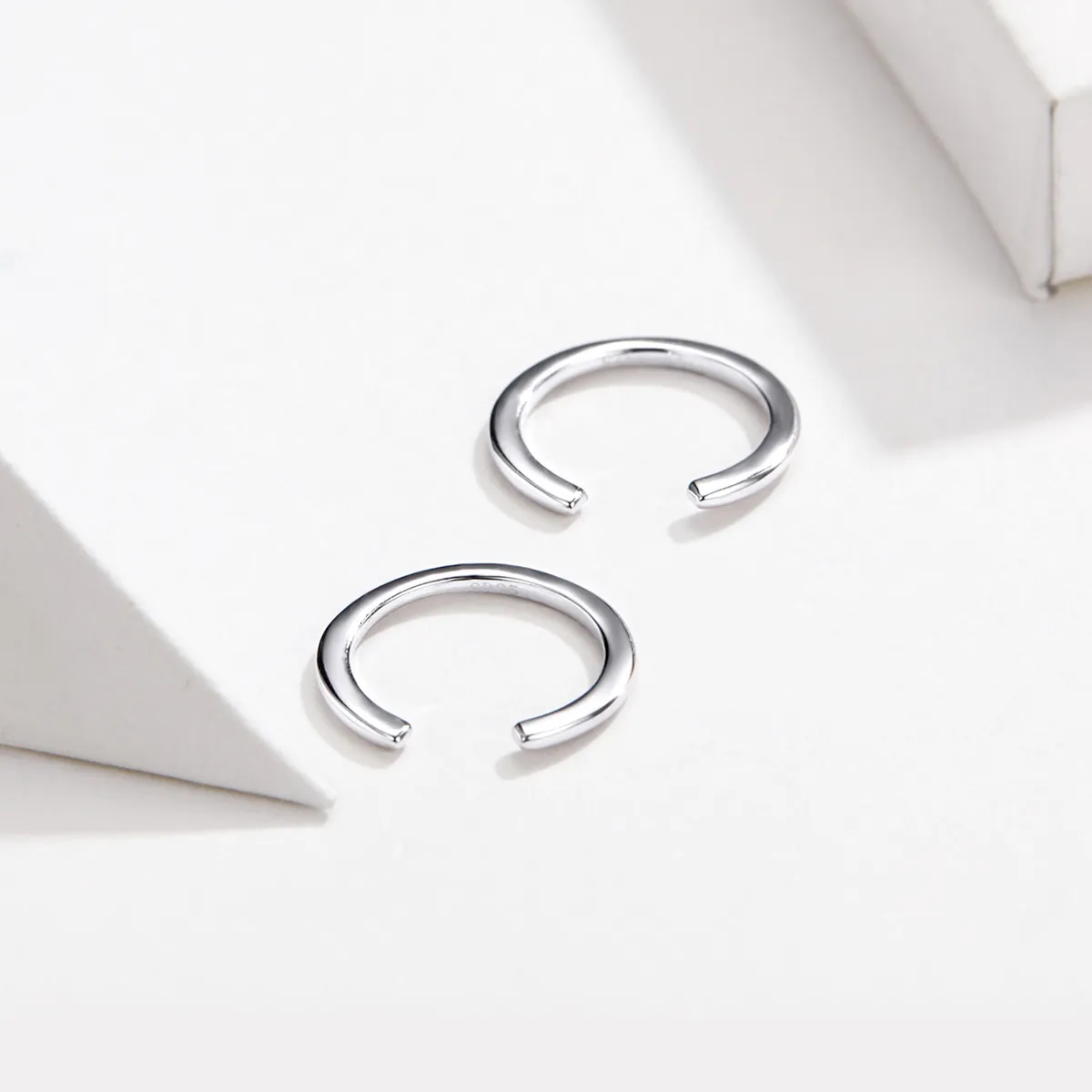 Pandora Style Silver Simple Hoop øredobber - SCE647