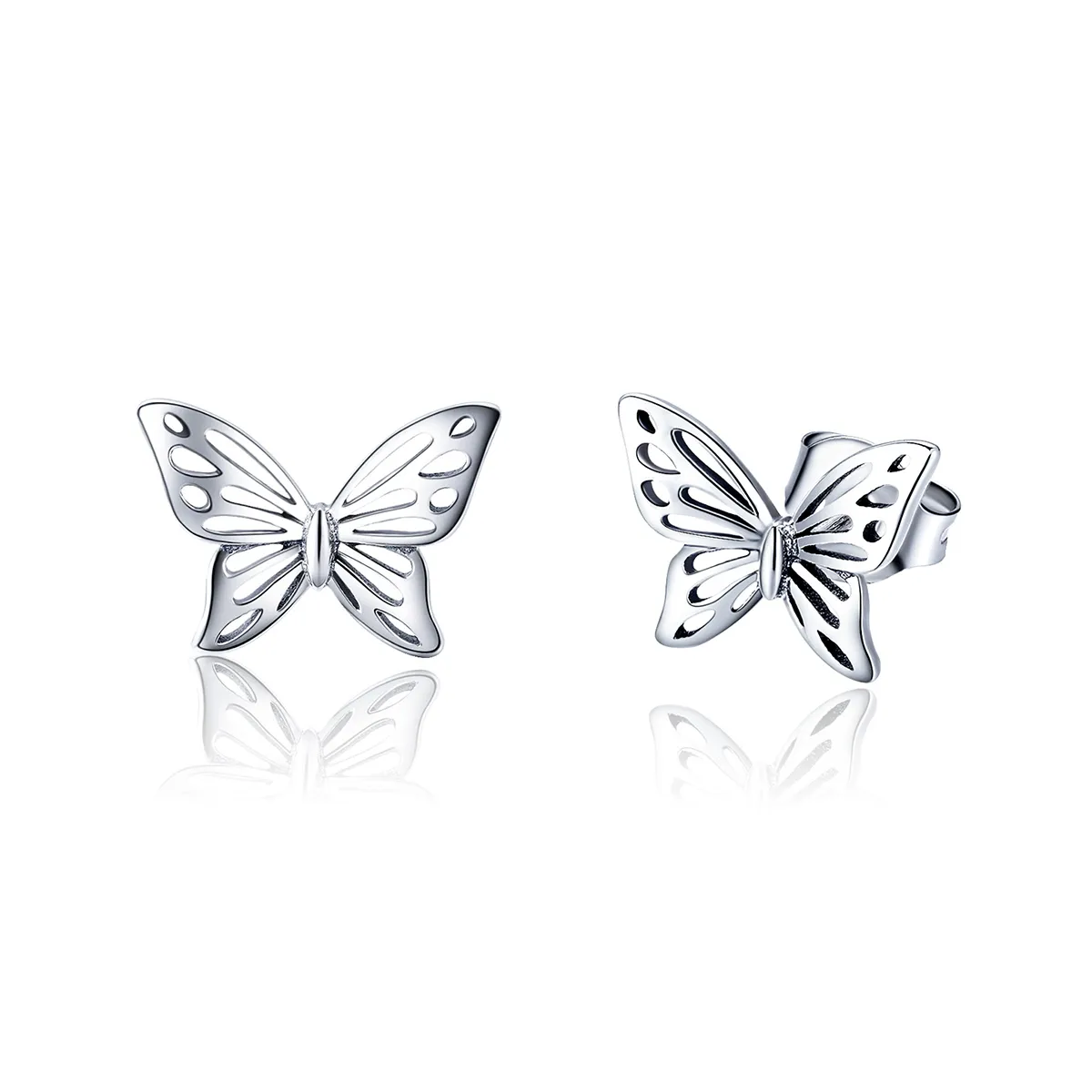 pandora style sølv butterfly dream øredobber sce452