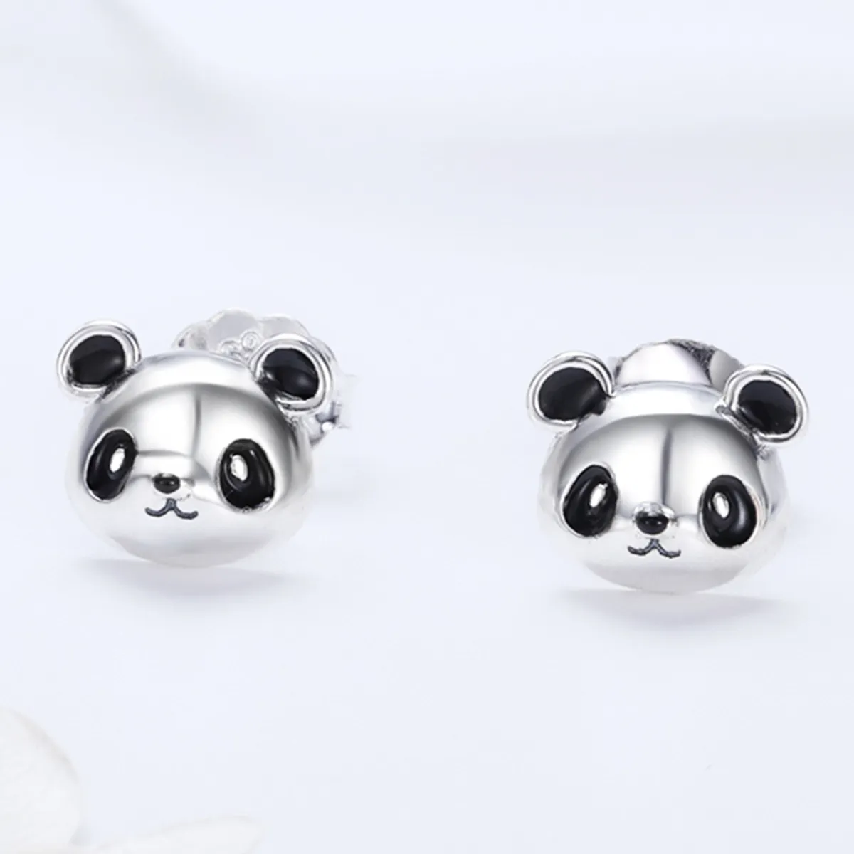 Pandora Style Sølv Søte Panda øredobber - SCE386