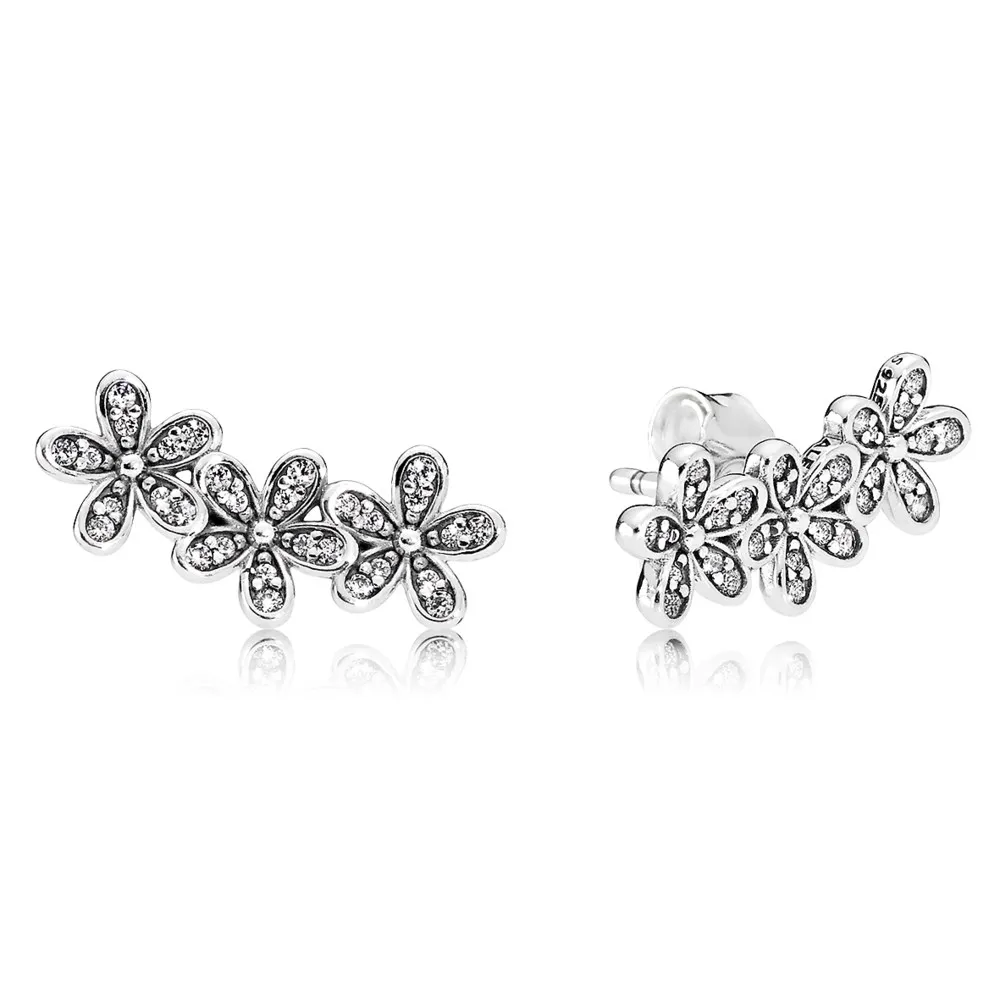 PANDORA Dazzling Daisies, Clear CZ Stud Earrings - 290744CZ