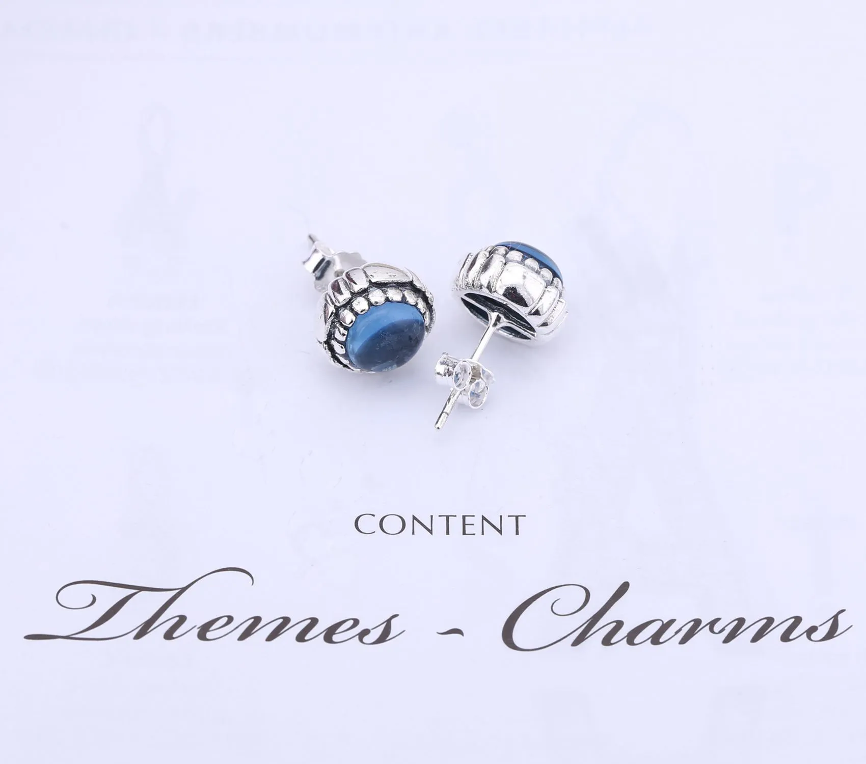 PANDORA December Birthstone Stud Earrings - 290543TQ