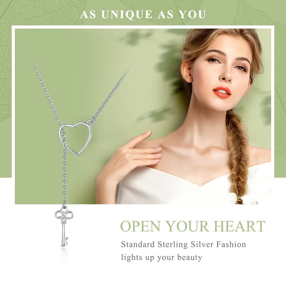 Pandora Style Silver Open Your Heart Halskjede - SCN107