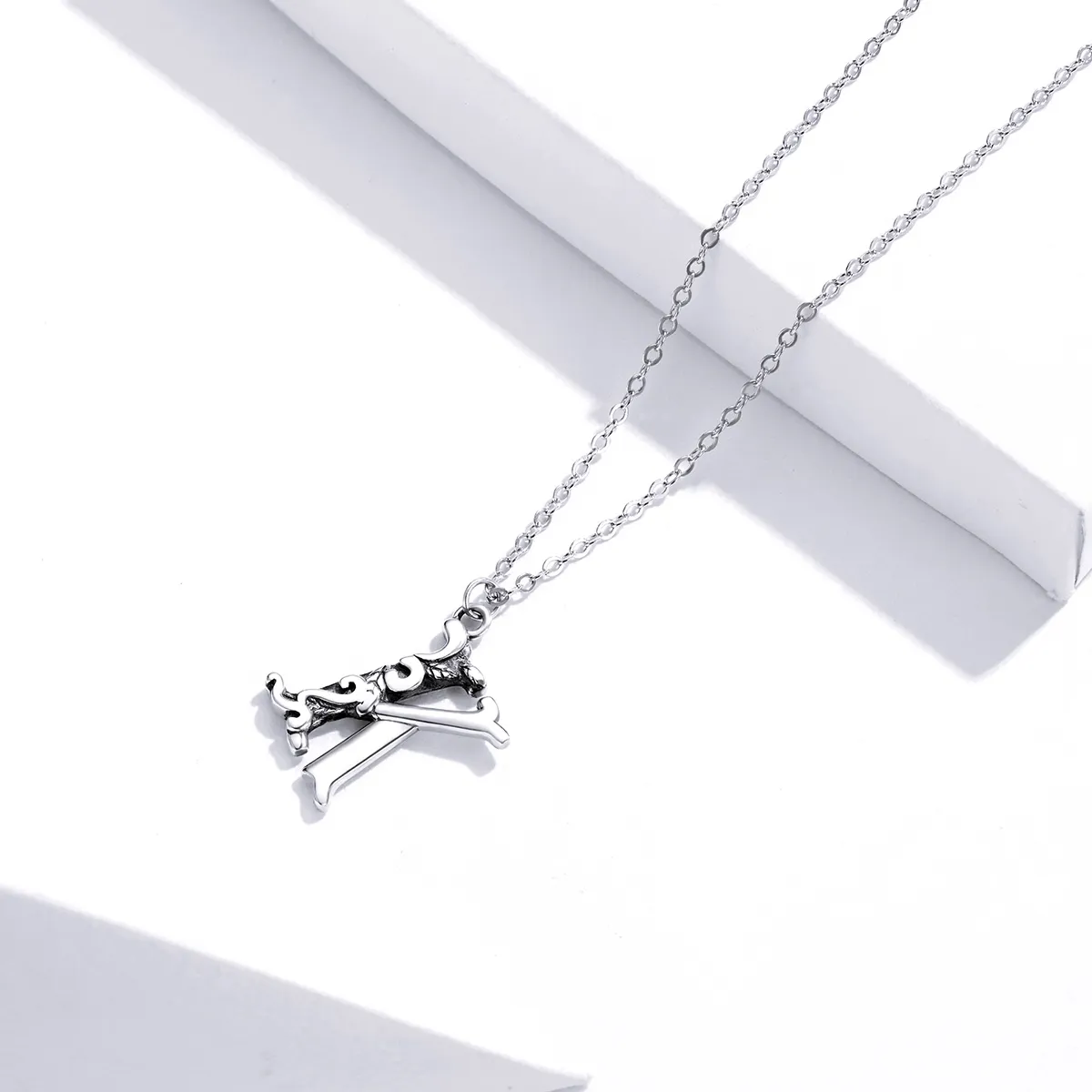 Pandora Style Silver Lucky Letter K Necklace - SCN403