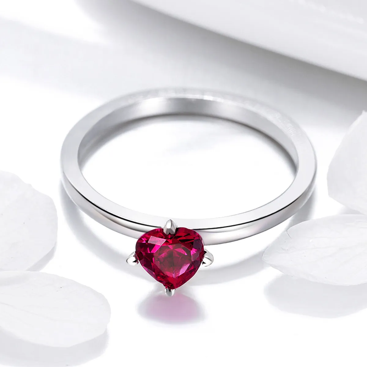 Pandora Style Silver Heartbeat Ring - SCR389