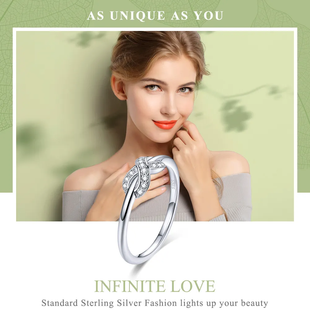 Pandora Style Silver Infinite Love Ring - SCR494