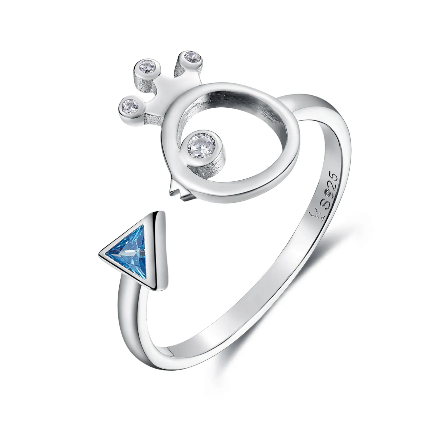 pandora style silver king of fish ring scr079