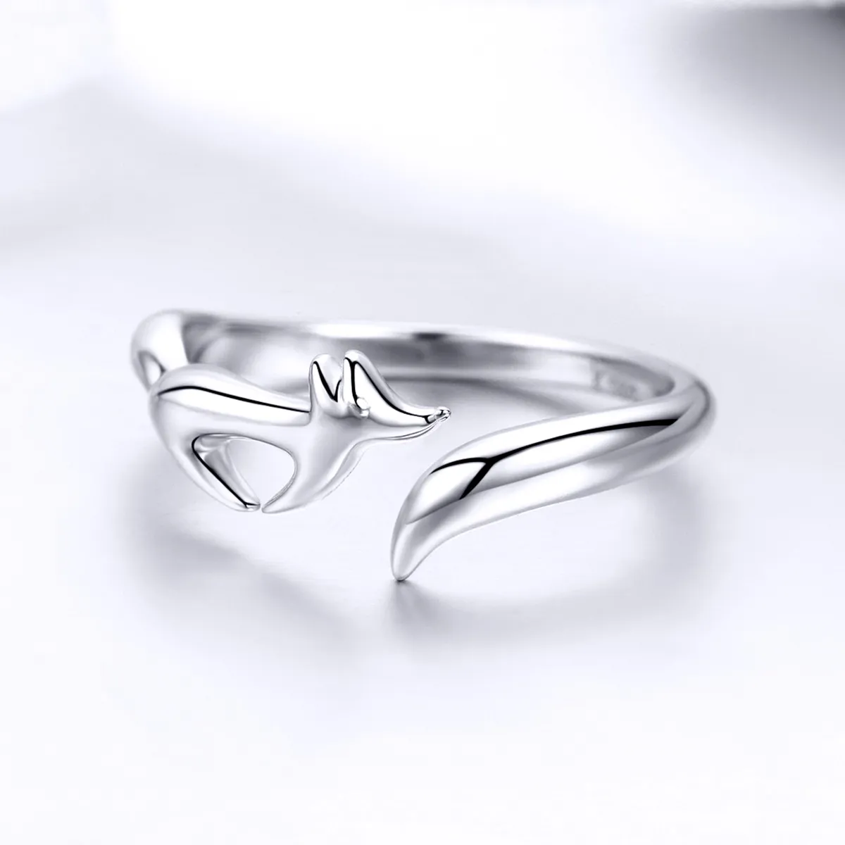 Pandora Style Silver Little Fox Ring - SCR478