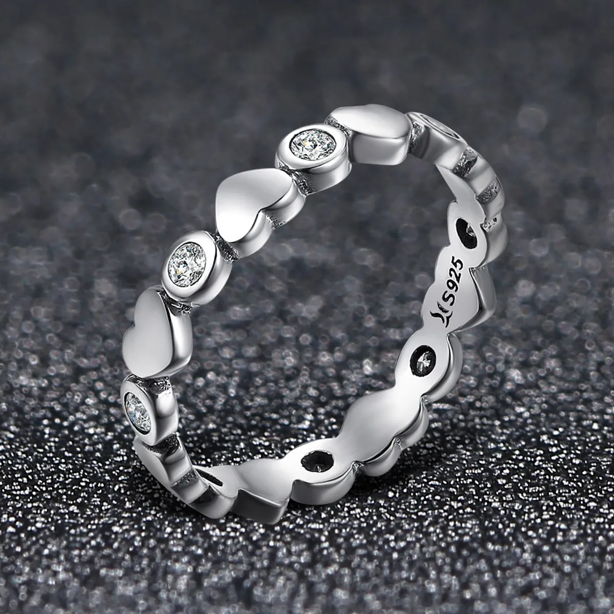 Pandora Style Silver My Heart Is Bright Ring - SCR164