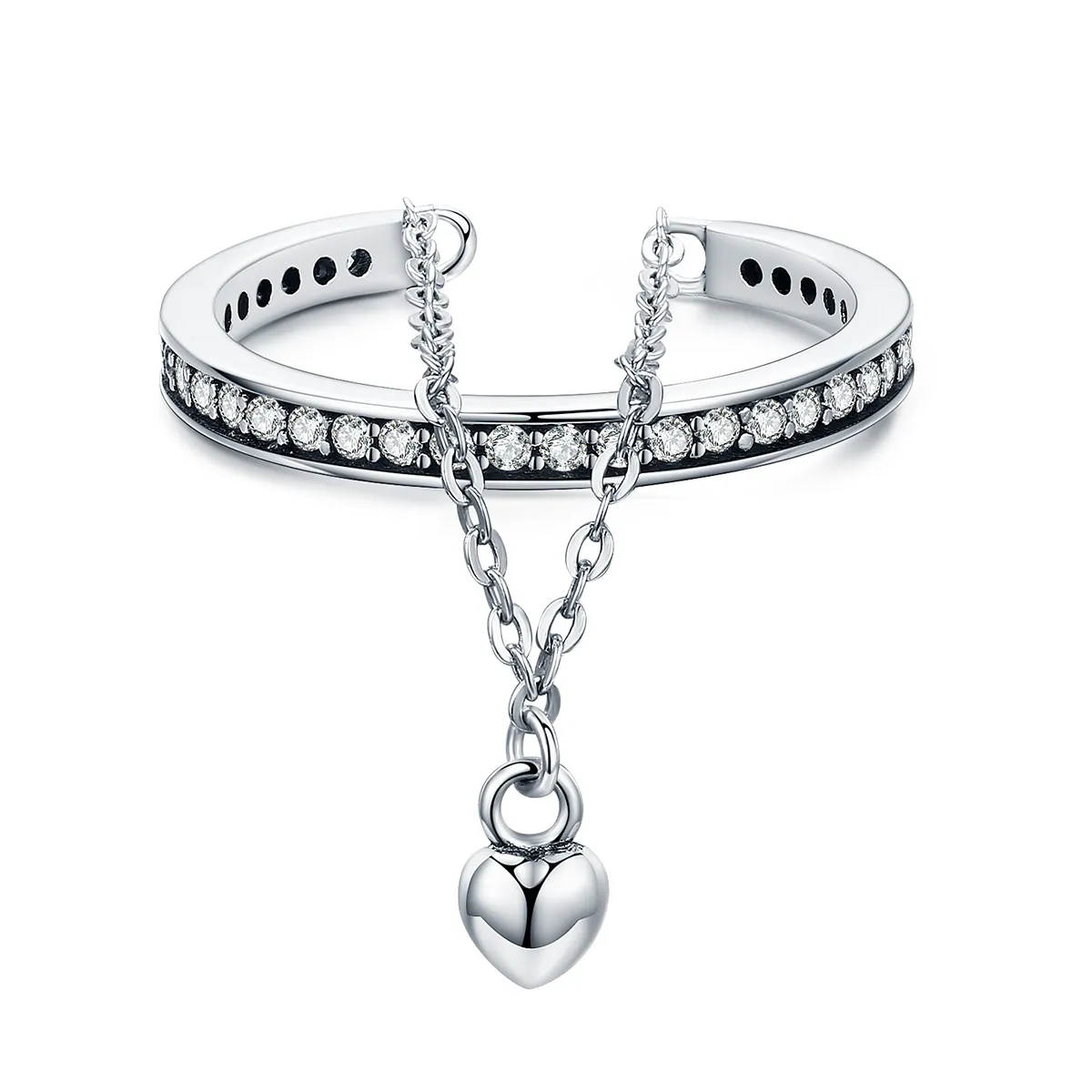 pandora style silver special one ring scr291