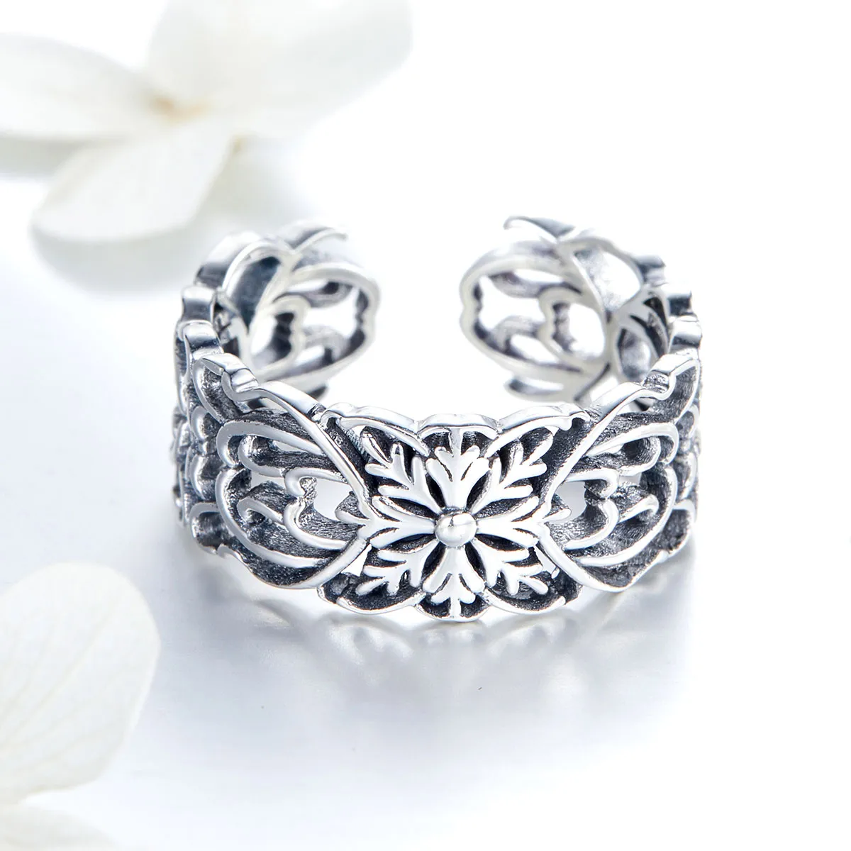 Pandora Style Silver Vintage Ring - SCR500