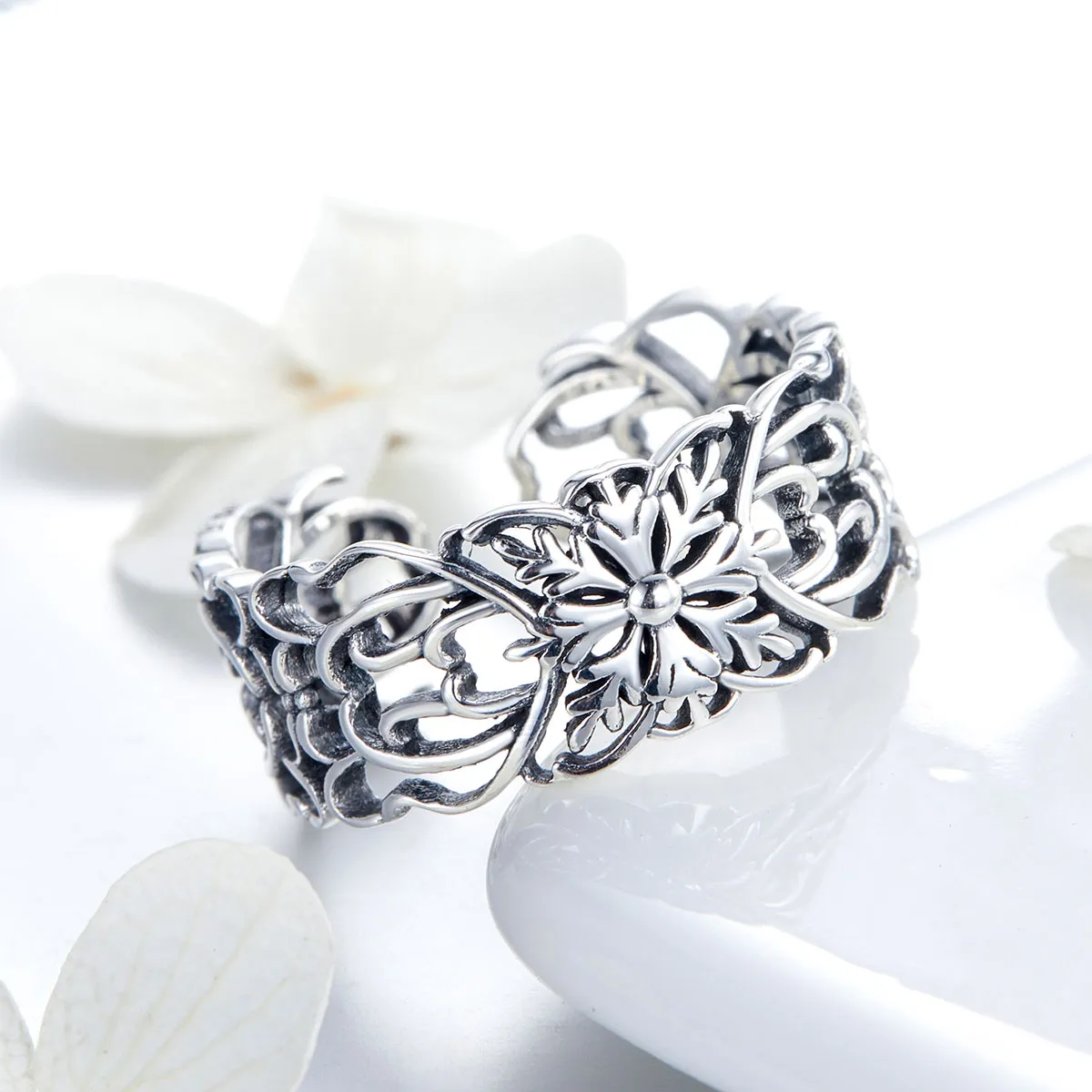 Pandora Style Silver Vintage Ring - SCR500