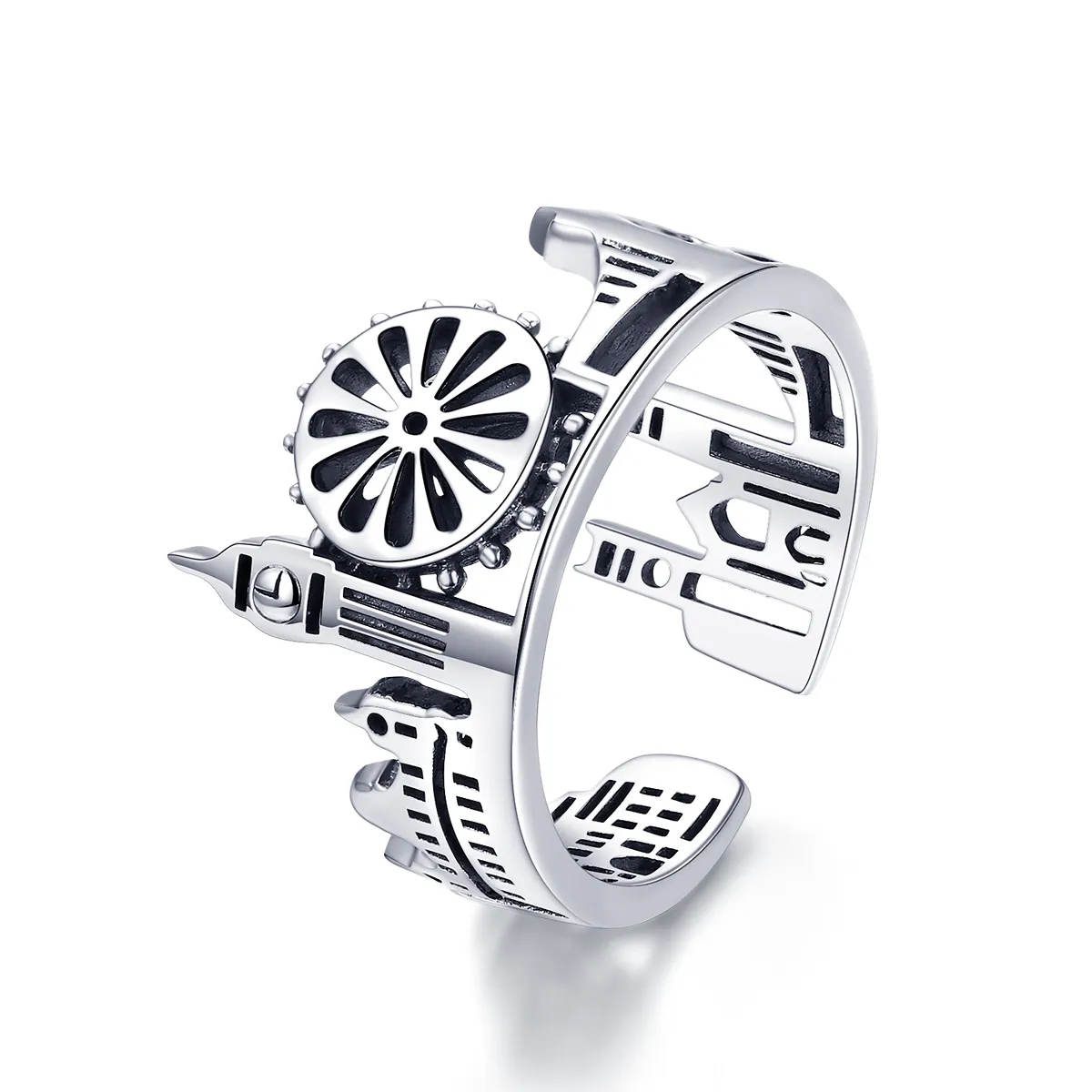 pandora style sølv london ring scr474