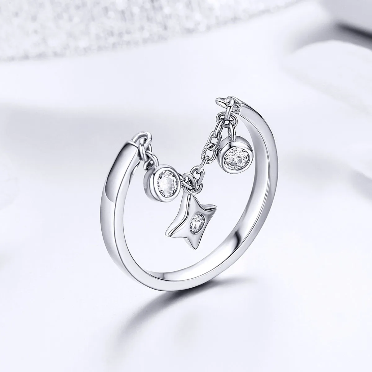 Pandora Style Sølv Stjernehimmel Ring - SCR408