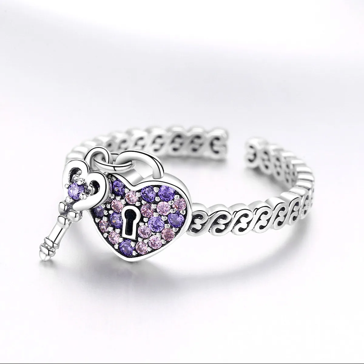 Pandora Style Sølv Sweet Promise Ring - SCR486