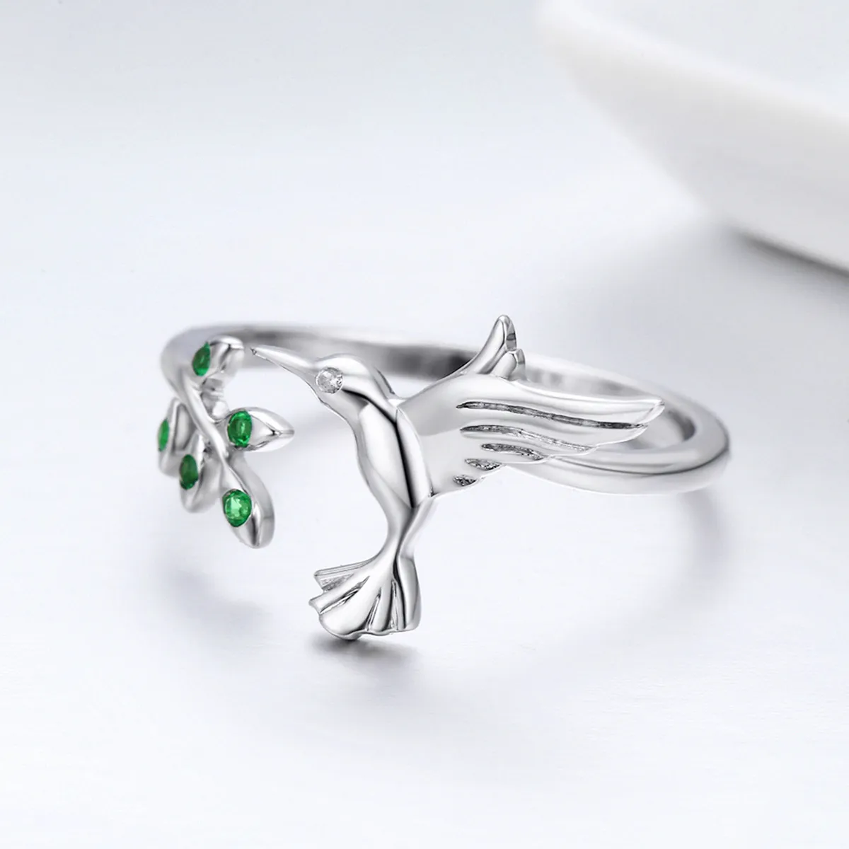 Pandora Style Sølvhilsener Fra Hummingbirds Ring - SCR323